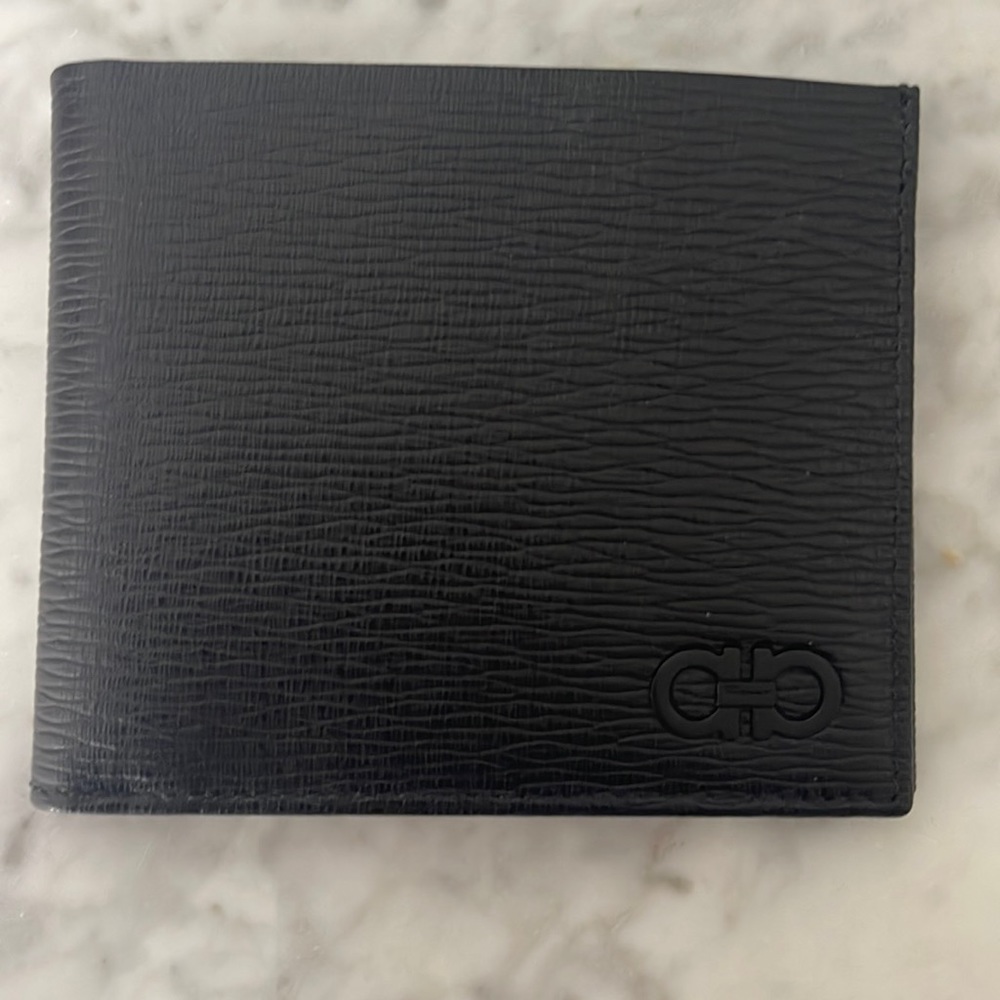 Ferragamo Revival leather Wallet, brand new,Black